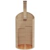 Utedusch beige 100x100x241,5 cm konstrottning och akaciaträ vidaXL – miniatyr 5