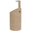 Utedusch beige 100x100x241,5 cm konstrottning och akaciaträ vidaXL – miniatyr 7