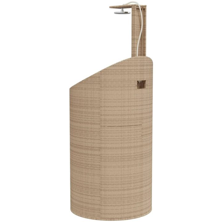 Utedusch beige 100x100x241,5 cm konstrottning och akaciaträ vidaXL – bild 7