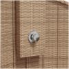 Utedusch beige 100x100x241,5 cm konstrottning och akaciaträ vidaXL – miniatyr 8