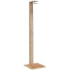 Utedusch beige 50x55x224 cm konstrottning och akaciaträ vidaXL – miniatyr 2