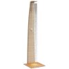 Utedusch beige 55x60x224 cm konstrottning och akaciaträ vidaXL – miniatyr 4