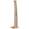 Utedusch beige 55x60x224 cm konstrottning och akaciaträ vidaXL – miniatyr 7
