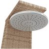 Utedusch beige 55x60x224 cm konstrottning och akaciaträ vidaXL – miniatyr 9