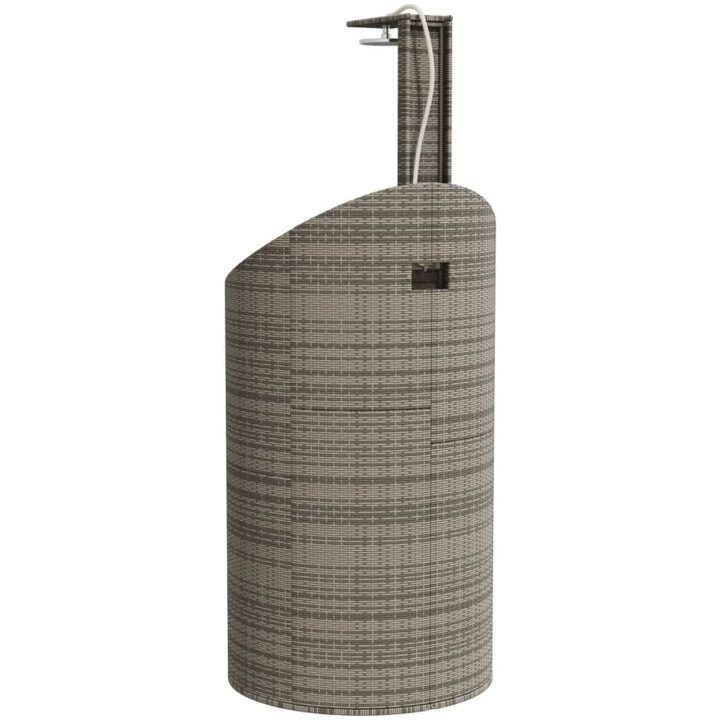 Utedusch grå 100x100x241,5 cm konstrottning och akaciaträ vidaXL – bild 7