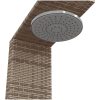 Utedusch grå 100x100x241,5 cm konstrottning och akaciaträ vidaXL – miniatyr 9