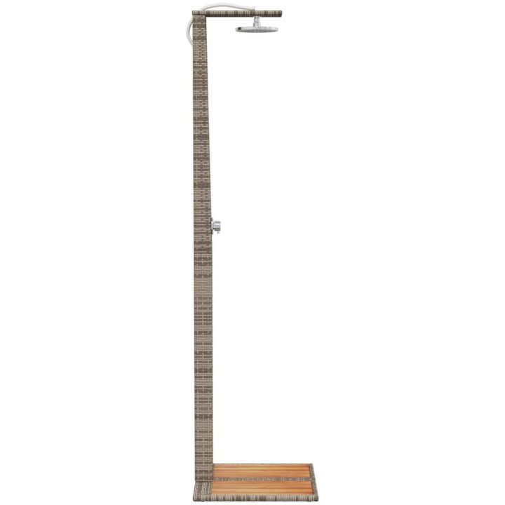 Utedusch grå 50x55x224 cm konstrottning och akaciaträ vidaXL – bild 6