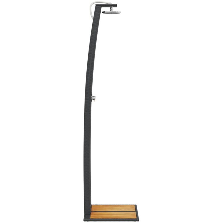 Utedusch svart 55x60x224 cm konstrottning och akaciaträ vidaXL – bild 6