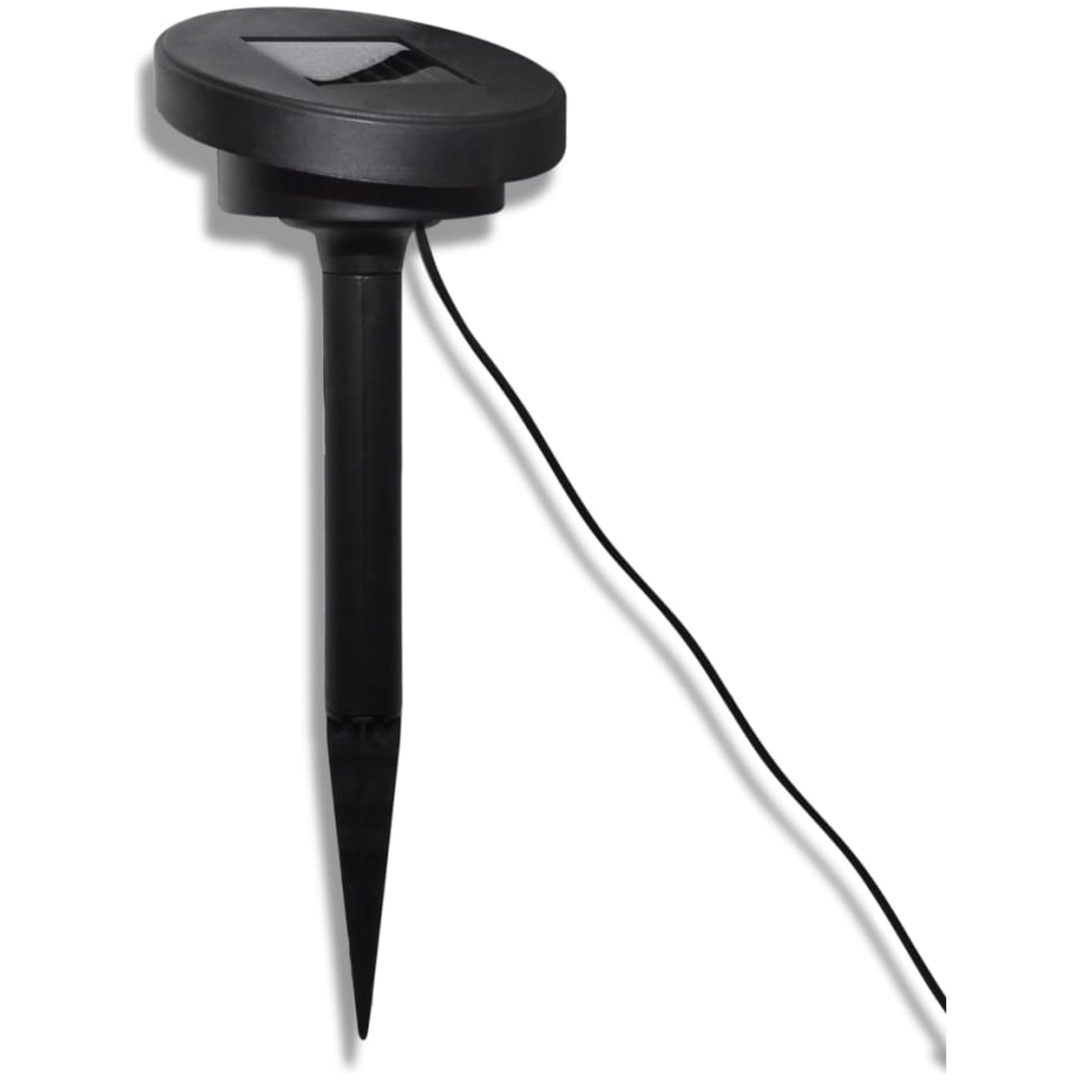 Utelampa med markspett 3 LED rund solcell vidaXL – bild 3