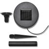Utelampa med markspett 3 LED rund solcell vidaXL – miniatyr 4