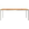 utematbord 200x90x74.5 cm massivt akaciaträ vidaXL Large – miniatyr 5