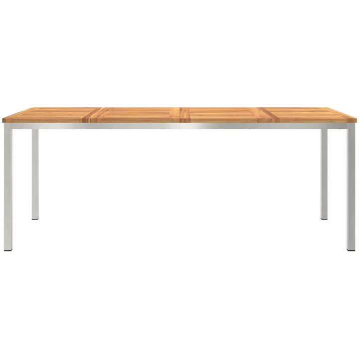 utematbord 200x90x74.5 cm massivt akaciaträ vidaXL Large – bild 5