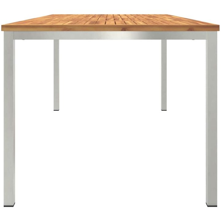 utematbord 200x90x74.5 cm massivt akaciaträ vidaXL Large – bild 6