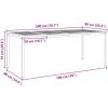 utematbord 200x90x74.5 cm massivt akaciaträ vidaXL Large – miniatyr 10