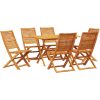 Utematset 7 pcs Brun Massivt akaciaträ vidaXL 135 x 85 x 75 cm – miniatyr 2