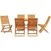 Utematset 7 pcs Brun Massivt akaciaträ vidaXL 135 x 85 x 75 cm – miniatyr 7
