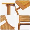 Utemöbelset 3 pcs Naturligt trä vidaXL 60 x 60 x 75 cm – miniatyr 11