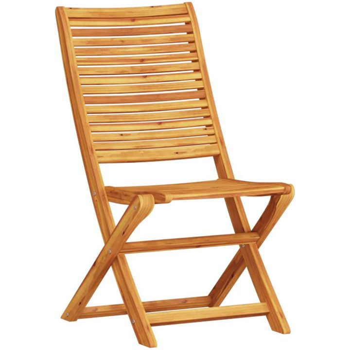 Utemöbelset 5 pcs Naturligt trä assivt Akaciaträ vidaXL Medium – bild 5