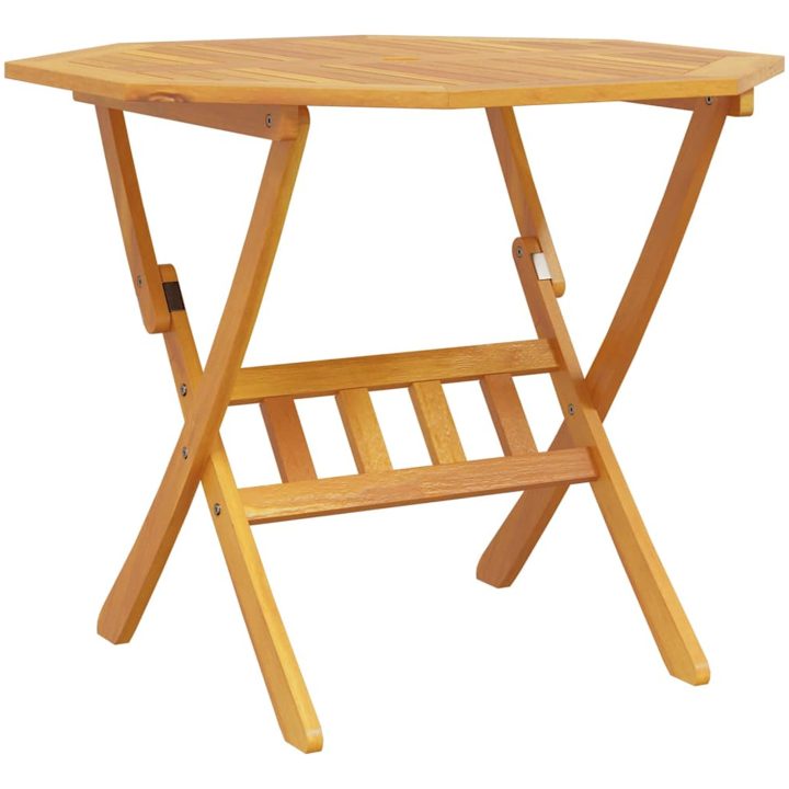 Utemöbelset 5 pcs Naturligt trä assivt Akaciaträ vidaXL Medium – bild 6