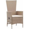 Utemöbler Set med kudde Reclining 9 pcs vidaXL 200 x 80 x 73 cm – miniatyr 6