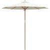 Uteplatsparaply Gräddvit 240x260 cm i bambu vidaXL 240 x 240 x 260 cm – miniatyr 4