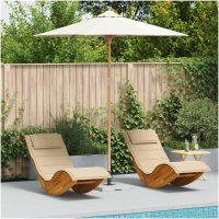 Uteplatsparaply Gräddvit 240x260 cm i bambu vidaXL