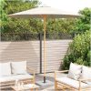 Uteplatsparaply Krämvit 270x260 cm i bambu vidaXL Large – miniatyr 3