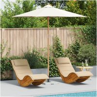Uteplatsparaply Krämvit 270x260 cm i bambu vidaXL