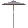 Uteplatsparaply Mörkgrå 240x260 cm Bambus vidaXL 240 x 240 x 261 cm – miniatyr 2