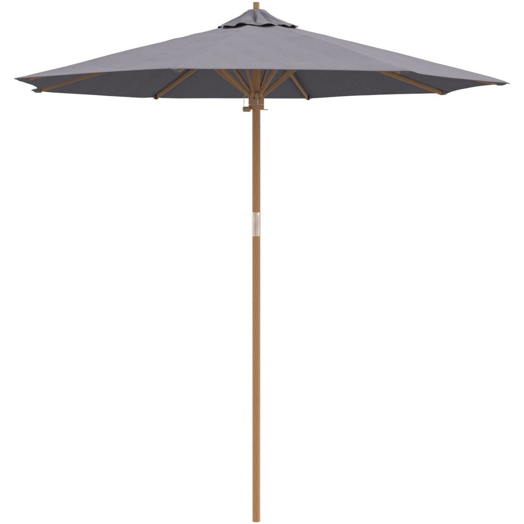 Uteplatsparaply Mörkgrå 240x260 cm Bambus vidaXL 240 x 240 x 261 cm – bild 2