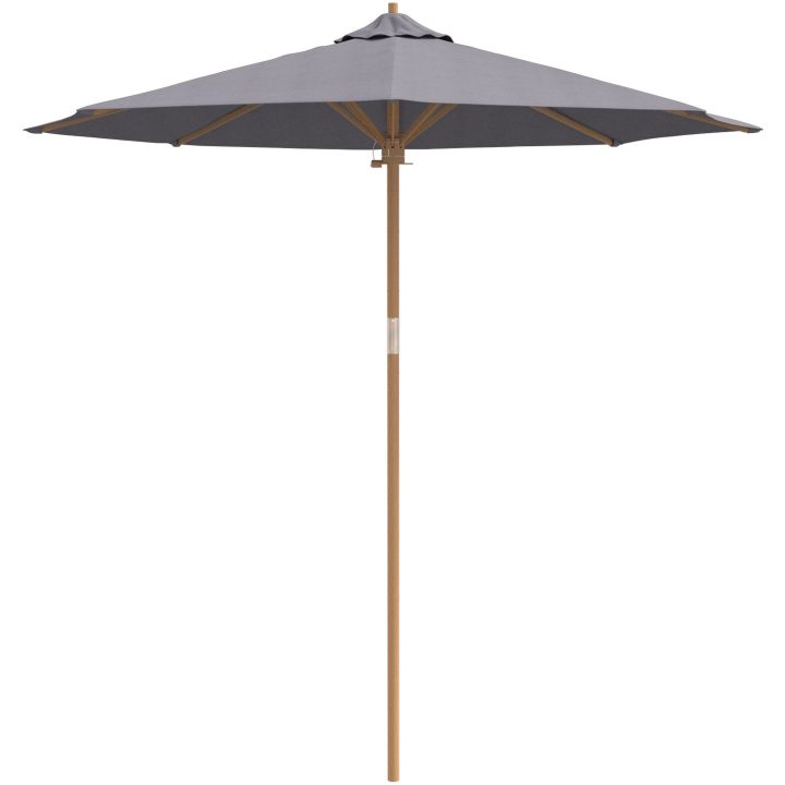 Uteplatsparaply Mörkgrå 240x260 cm Bambus vidaXL 240 x 240 x 261 cm – bild 4