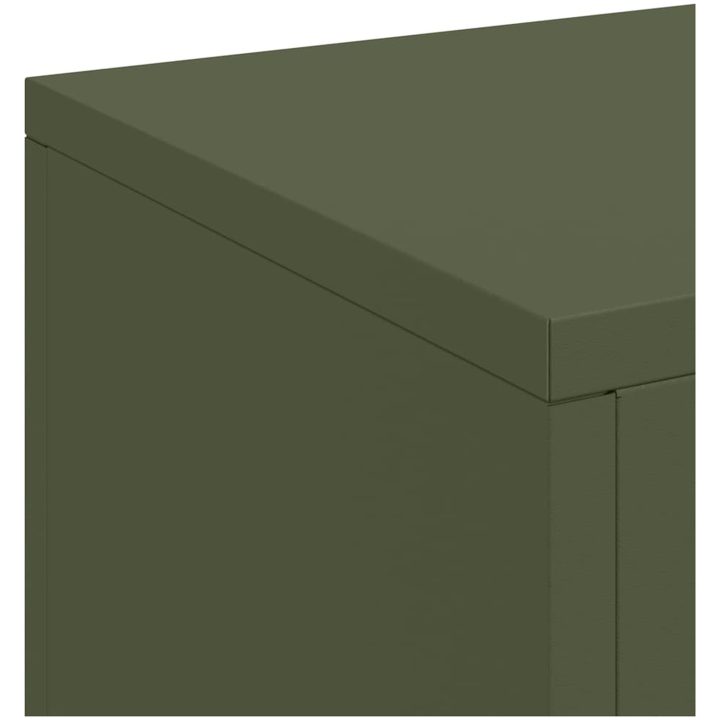 Uteväxter Ställningar Pelare 3 st Olivgrön Stål vidaXL 24 x 24 x 35 cm, 24 x 24 x 55 cm, 24 x 24 x 75 cm – bild 9
