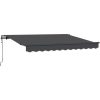 Utfällbar markis Antracit 250x200 cm 250 x 200 cm 2,5 x 2 m vidaXL 250x200 cm, 250 x 200 cm, 2,5 x 2 m – miniatyr 2