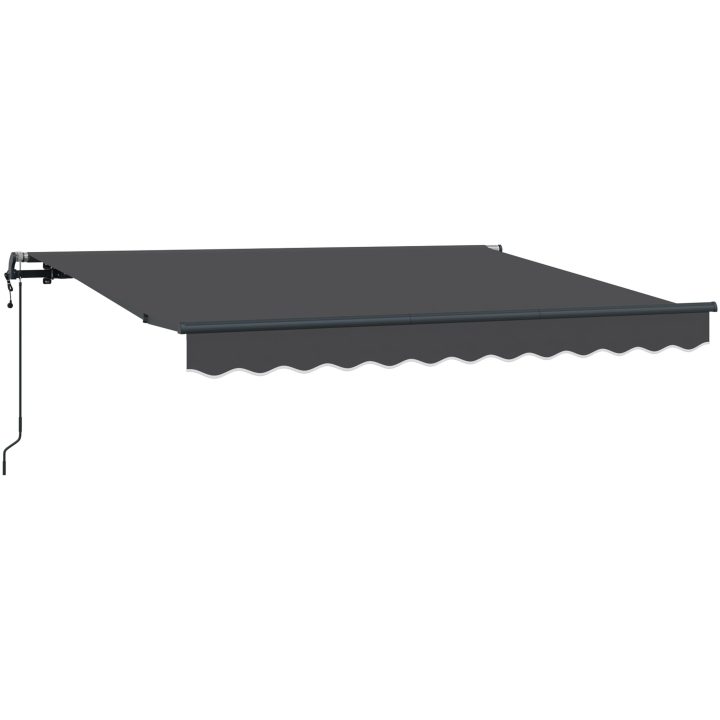 Utfällbar markis Antracit 250x200 cm 250 x 200 cm 2,5 x 2 m vidaXL 250x200 cm, 250 x 200 cm, 2,5 x 2 m – bild 2