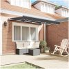 Utfällbar markis Antracit 250x200 cm 250 x 200 cm 2,5 x 2 m vidaXL 250x200 cm, 250 x 200 cm, 2,5 x 2 m – miniatyr 3