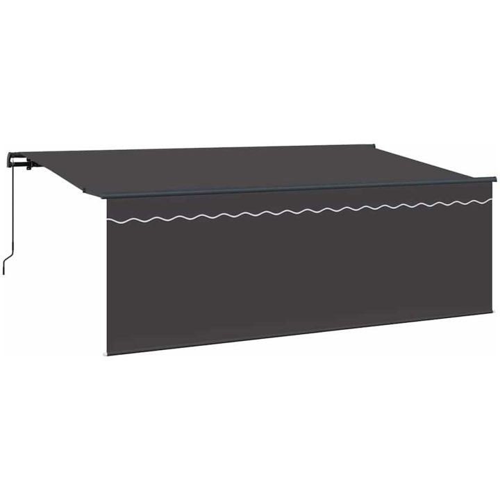 Utfällbar markis Antracit Grå vidaXL 400x200 cm, 400 x 200 cm, 4 x 2 m, 400 x 120 cm – bild 4