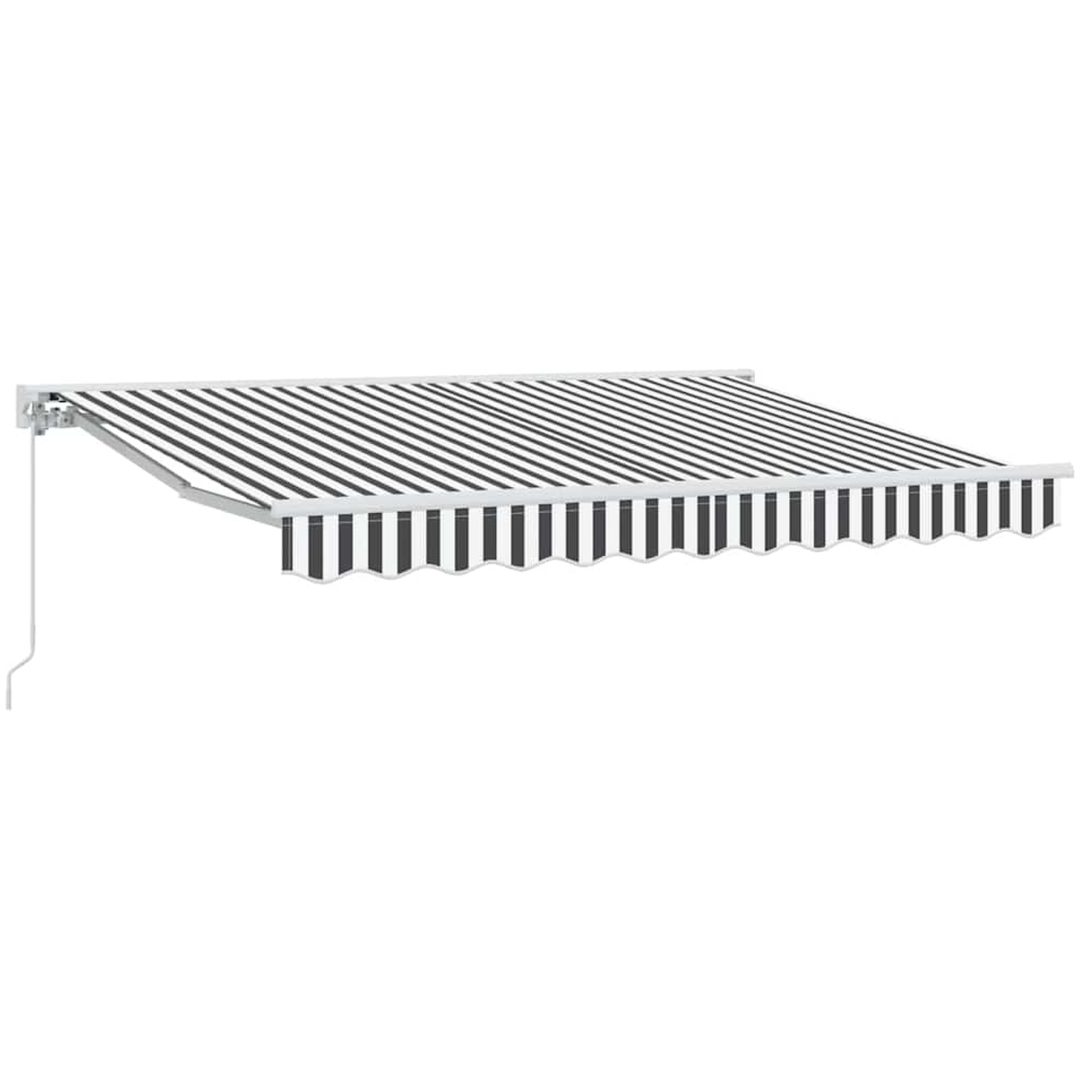 Utfällbar markis Antracit och vitt vidaXL 250x200 cm – bild 2