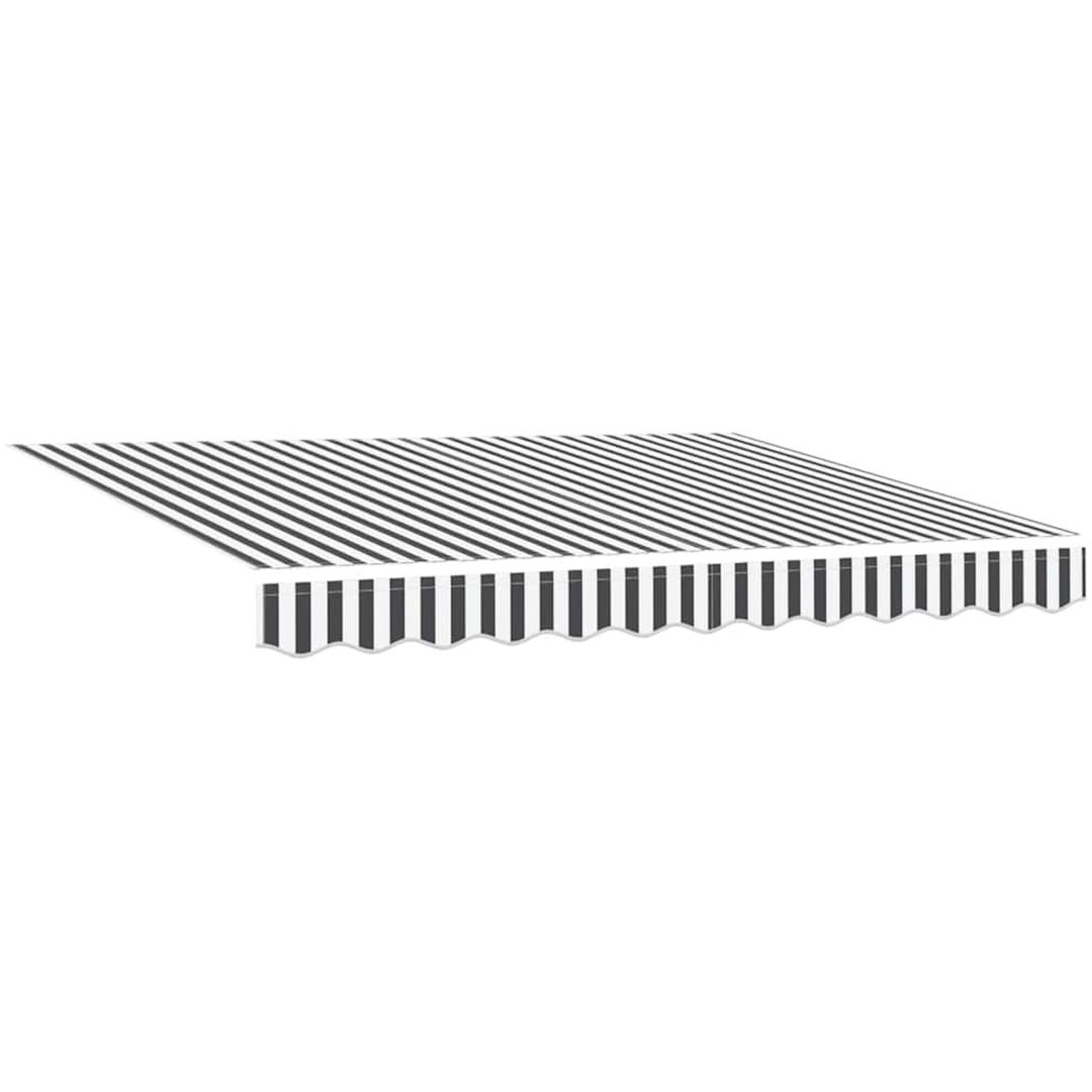Utfällbar markis Antracit och vitt vidaXL 250x200 cm – bild 4