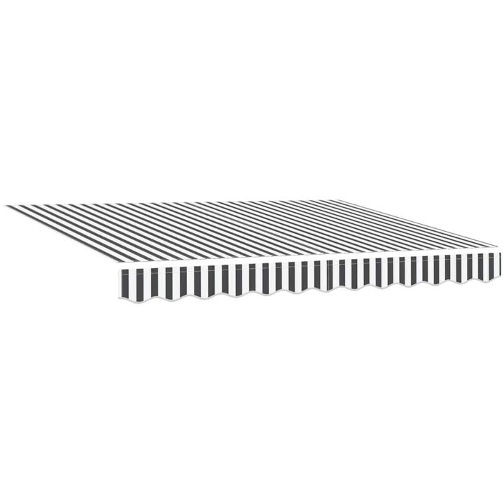 Utfällbar markis Antracit och vitt vidaXL 250x200 cm – bild 4