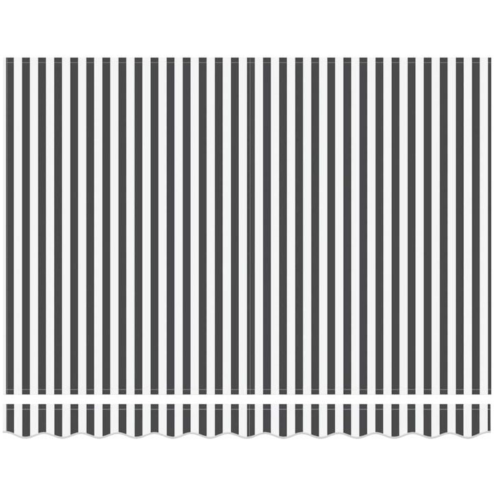 Utfällbar markis Antracit och vitt vidaXL 250x200 cm – bild 5