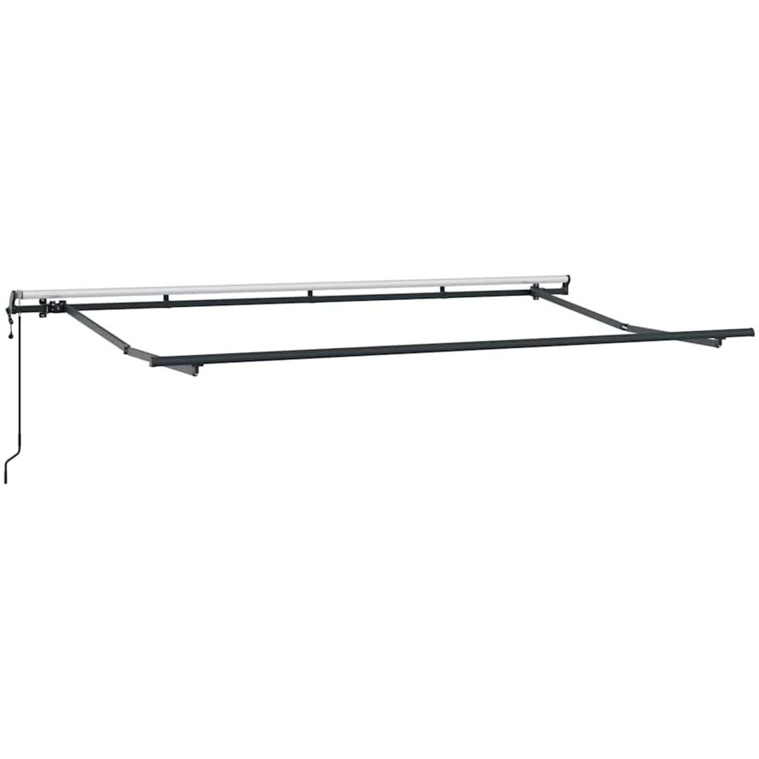 Utfällbar markis Antracit Polyester och metall vidaXL 3,5 x 2 m – bild 4