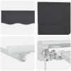 Utfällbar markis Antracit Tyg och polyester vidaXL 400x200 cm – miniatyr 4