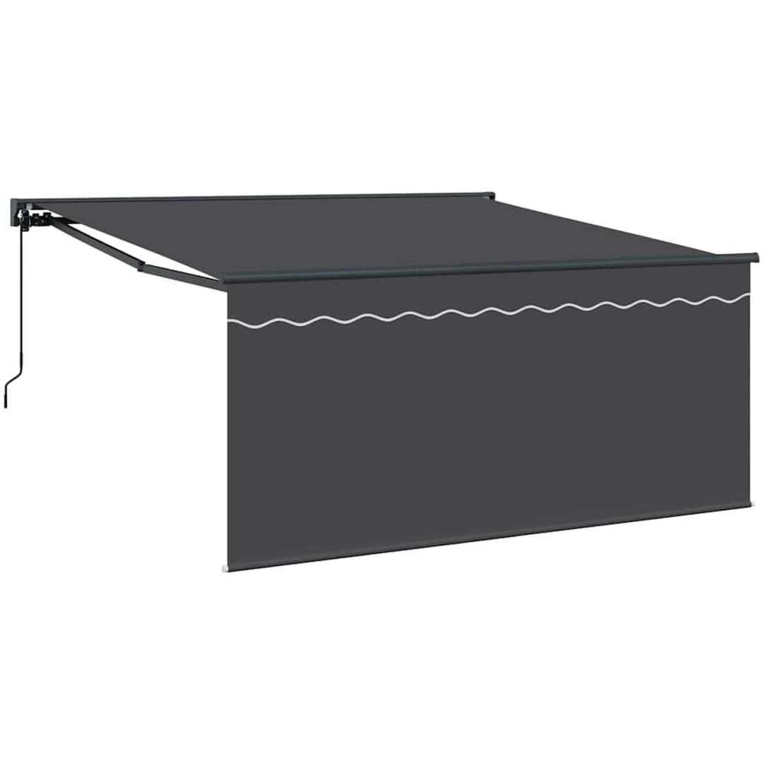 Utfällbar markis Antracit Tyg vidaXL 300 x 250 cm – bild 2