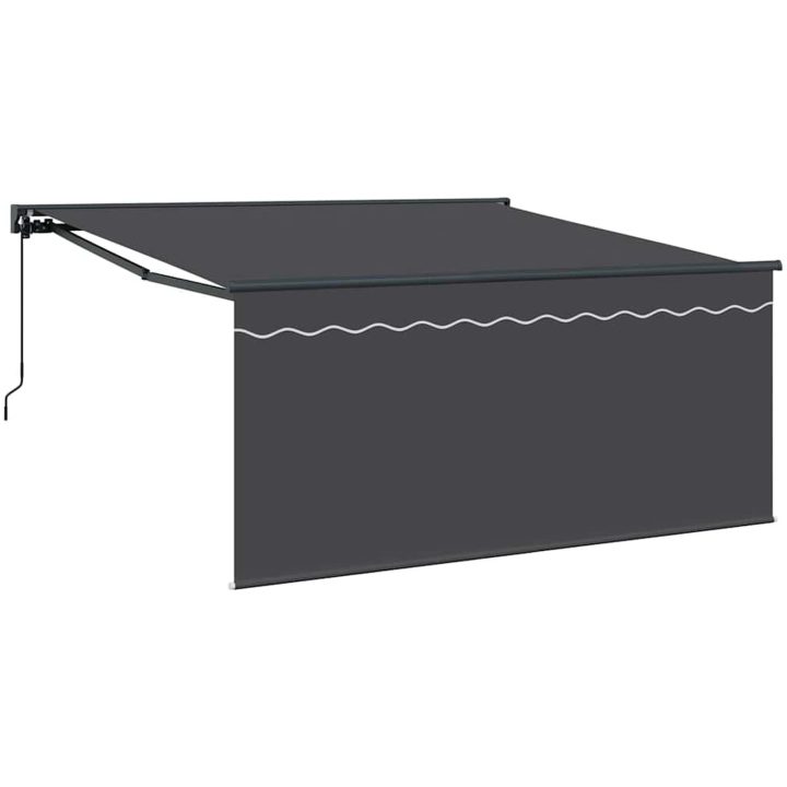 Utfällbar markis Antracit Tyg vidaXL 300 x 250 cm – bild 2