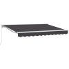 Utfällbar markis Antracit vidaXL 250x200 cm – miniatyr 2