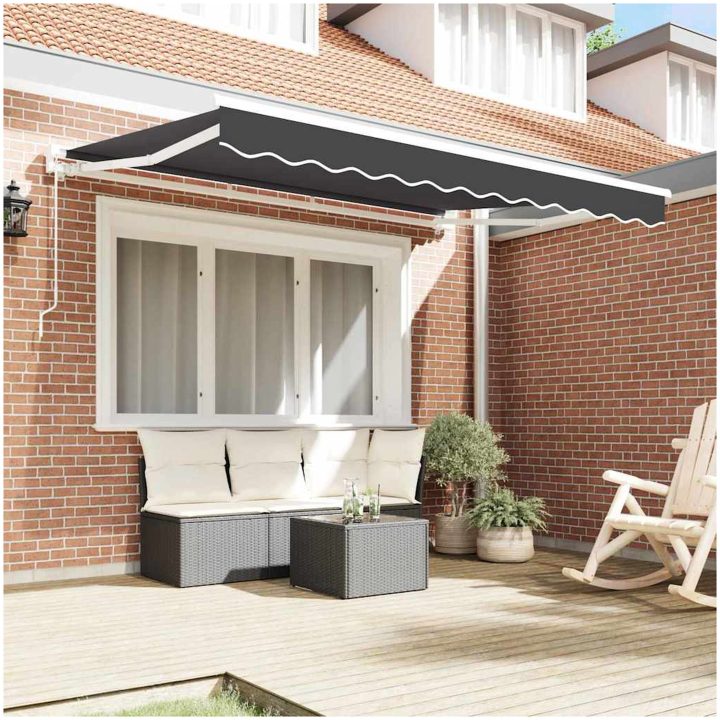 Utfällbar markis Antracit vidaXL 250x200 cm – bild 3
