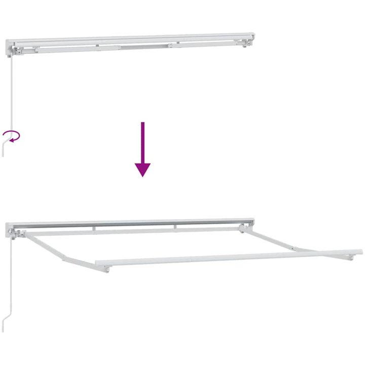 Utfällbar markis Antracit vidaXL 250x200 cm – bild 5