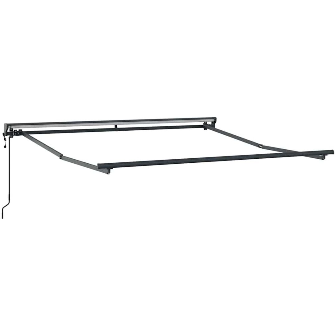 Utfällbar markis Beige Tyg vidaXL Large – bild 6