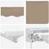 Utfällbar markis Beige vidaXL 350x200 cm – miniatyr 4