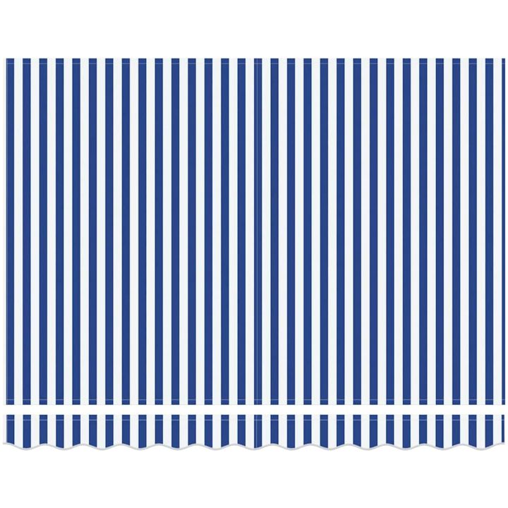 Utfällbar markis Blå och Vit vidaXL 250x200 cm – bild 5